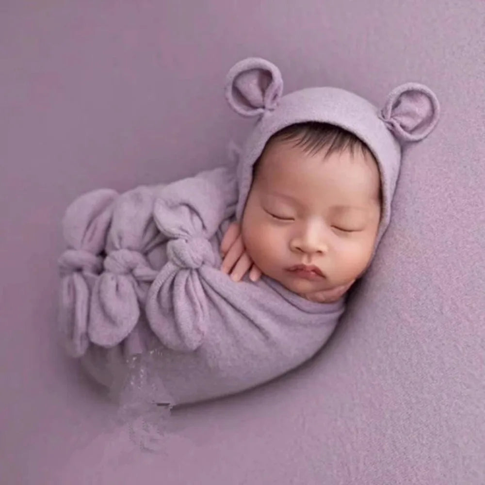 Cute Mouse Baby Photo Shoot 3/pcs Outfit