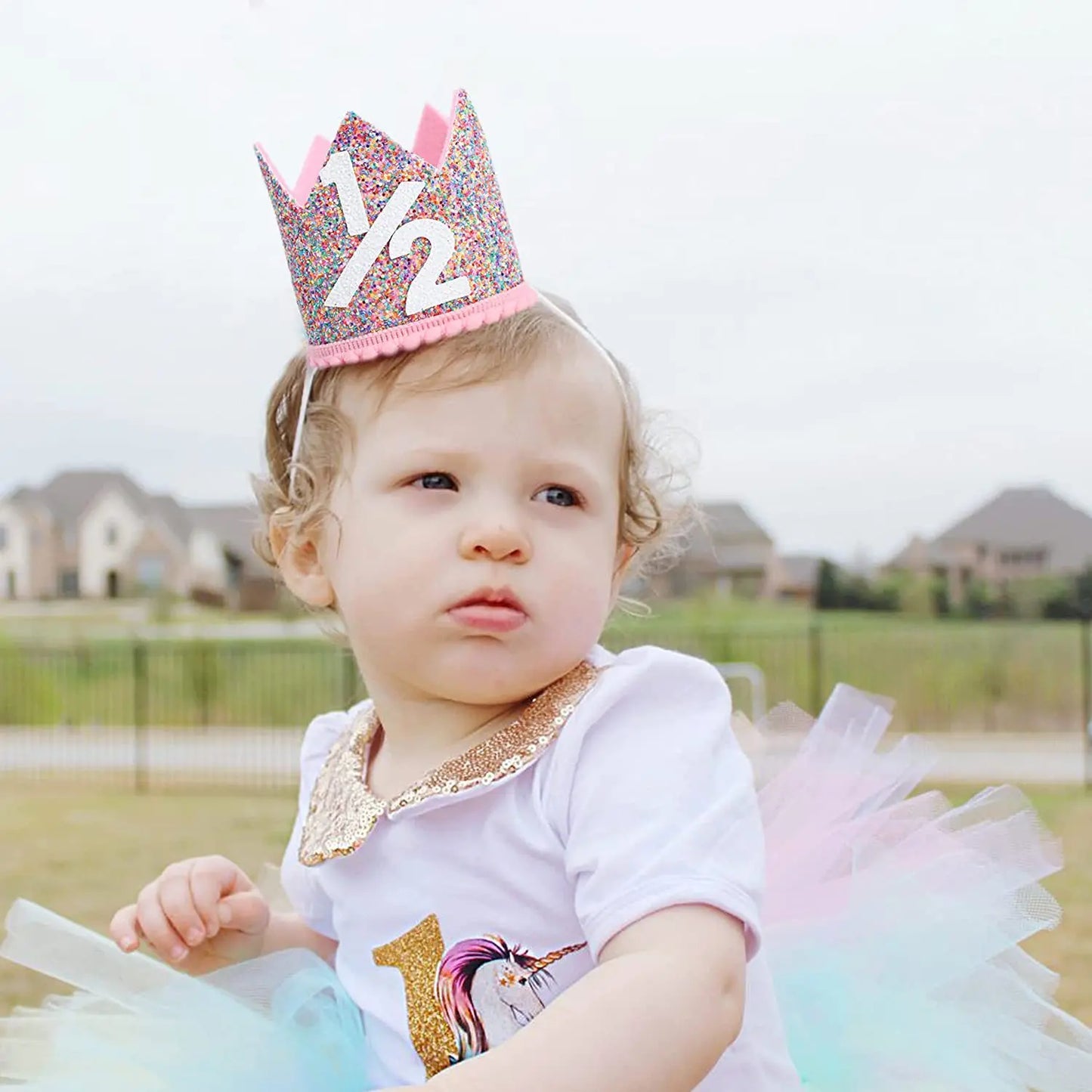 1 Year Old First Birthday Powder Crown
