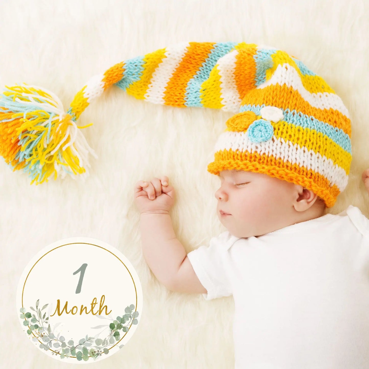 12PCS Baby Photography Cards 1-12 Month