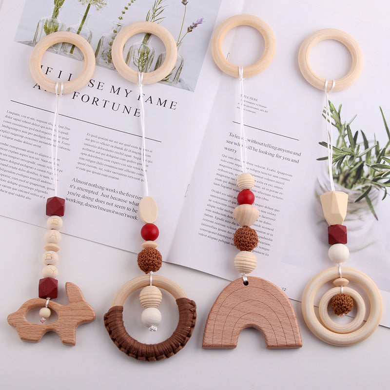 Baby Gymnastic Rack Beech Wood Teething Ring