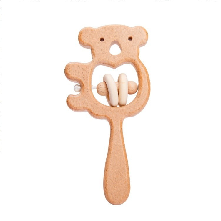 Baby Wooden Hand-held Rattle
