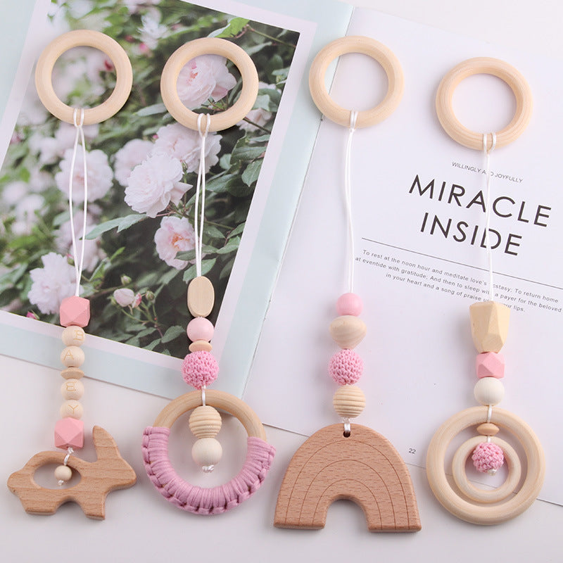 Baby Gymnastic Rack Beech Wood Teething Ring