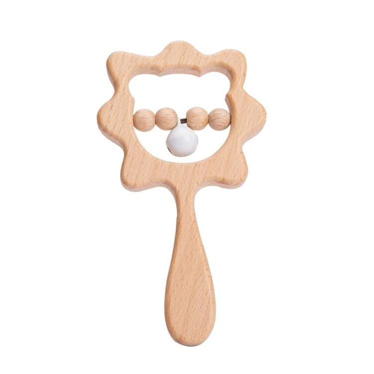 Baby Wooden Hand-held Rattle