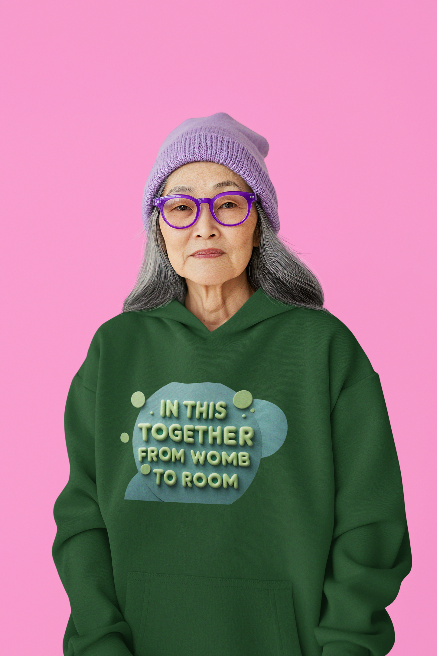 Supportive Mom - Hooded Sweatshirt