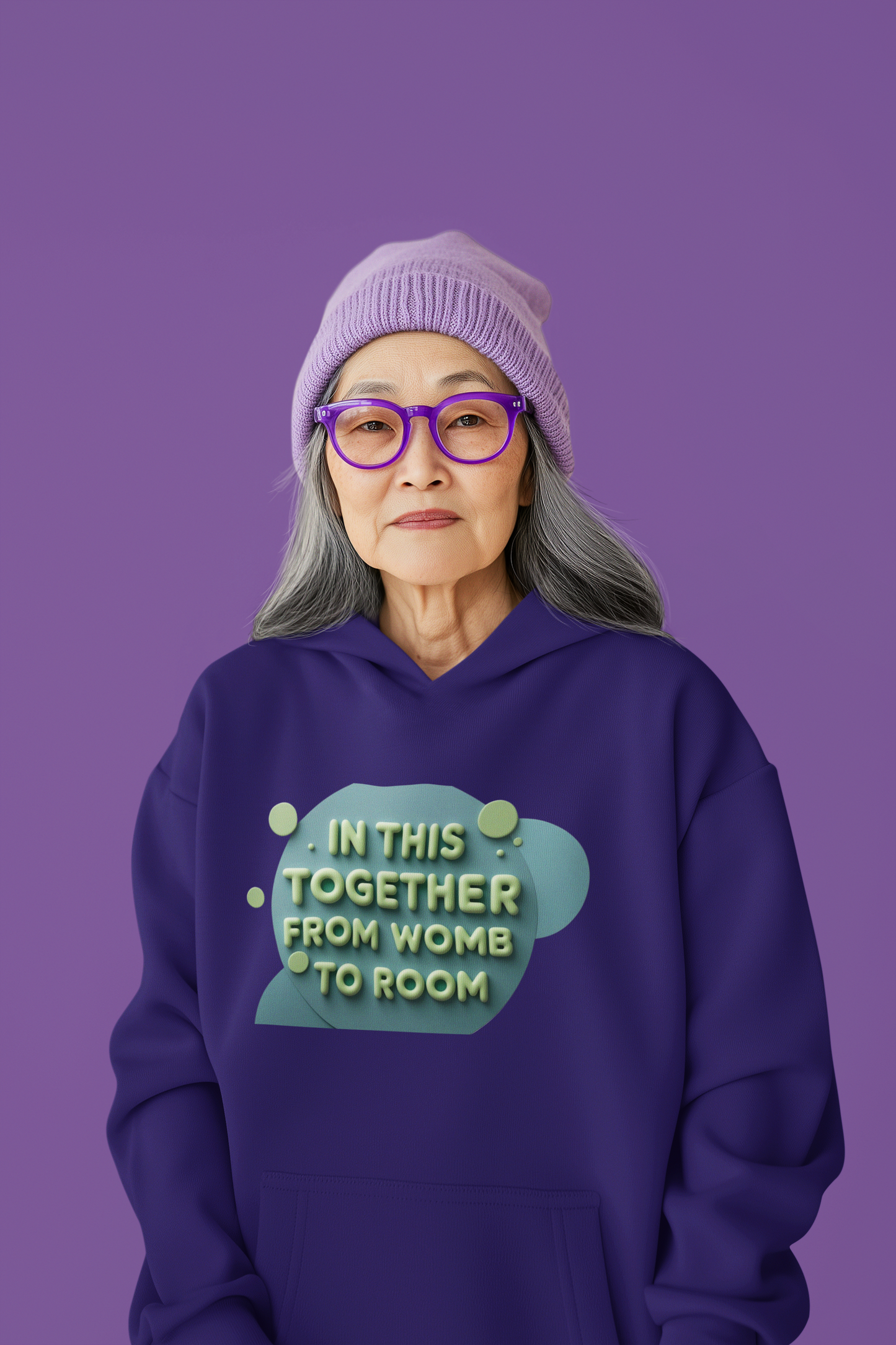 Supportive Mom - Hooded Sweatshirt