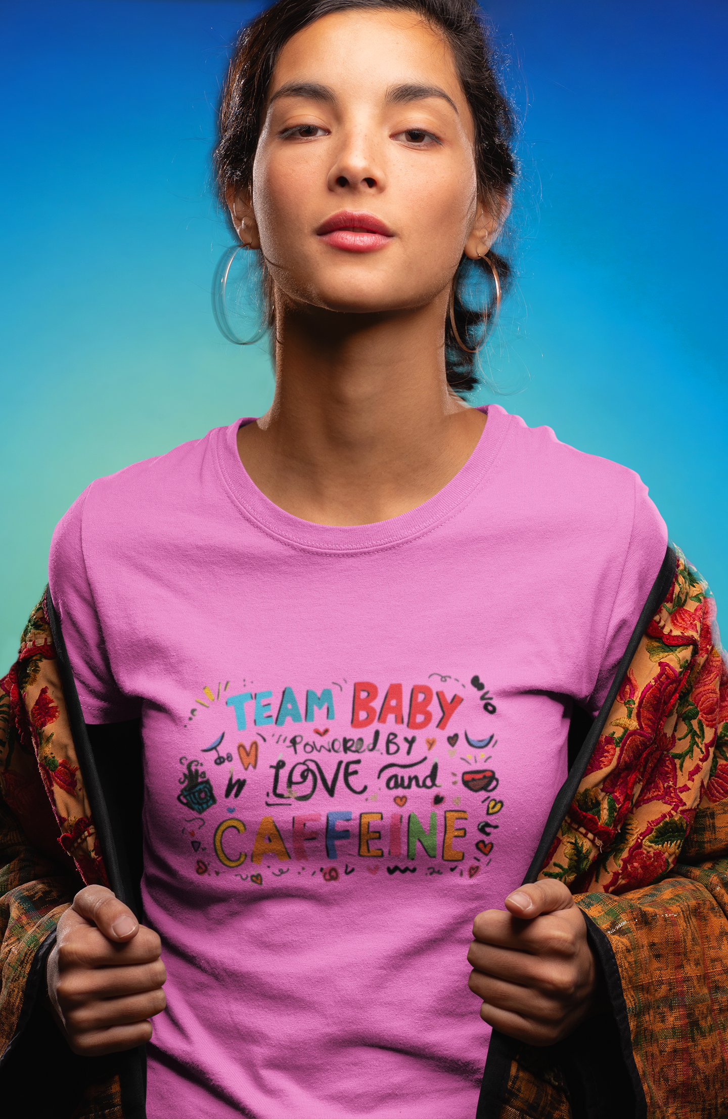 Team Baby love and Caffeine Tee