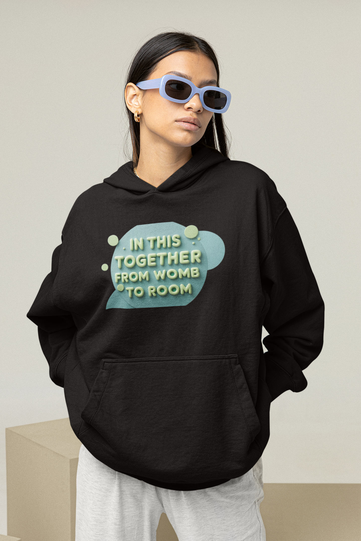 Supportive Mom - Hooded Sweatshirt