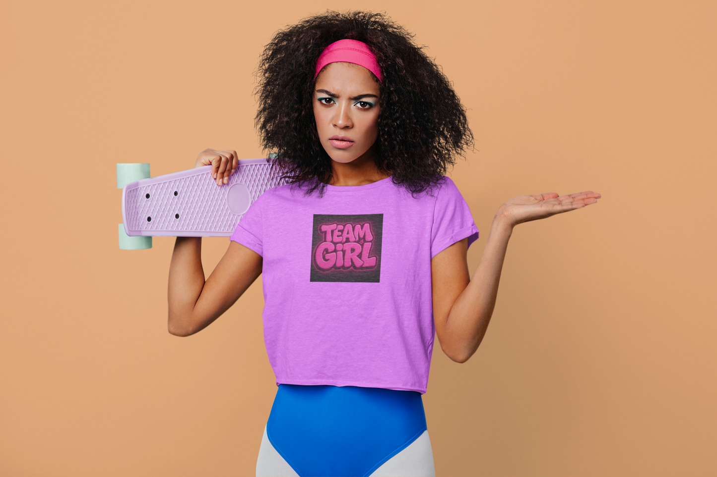Grafittie Stye Team Girl Gender Reveal Tee