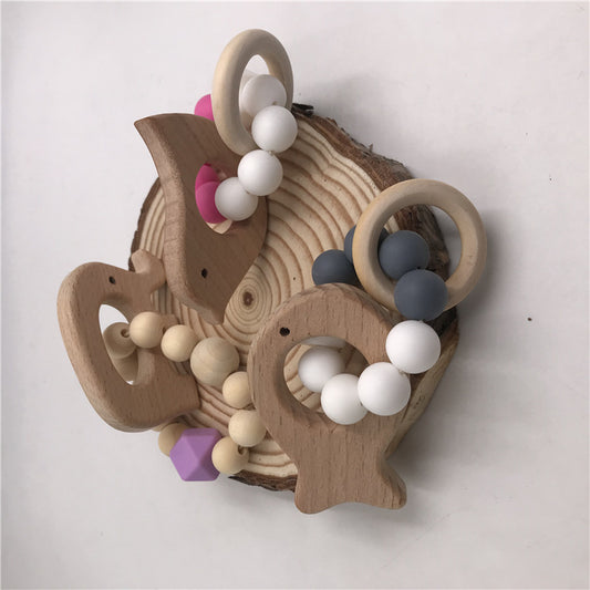 Baby Wooden  Animal Teether