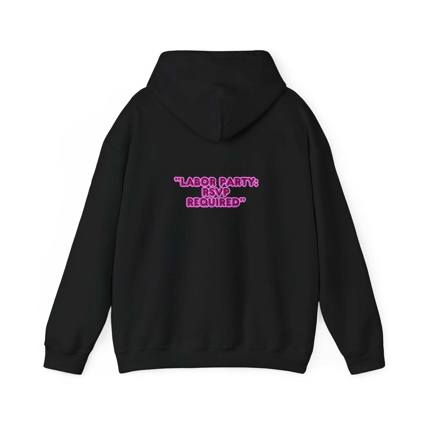 Labor Party Hoodie – RSVP Required, Cozy Maternity  Sweatshirt