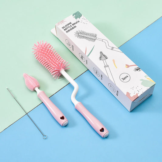 Silicone Baby Bottle Brush Set
