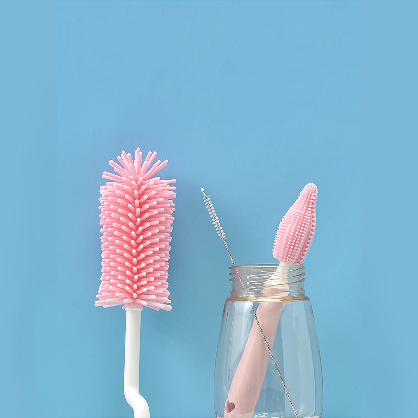 Silicone Baby Bottle Brush Set