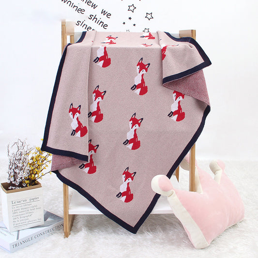 Baby Red Fox Spring and Autumn Blanket