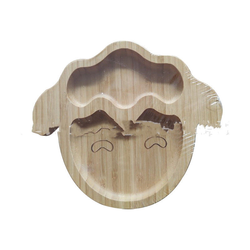 Baby Suction Bamboo Bowl with Silicone Spoon Set