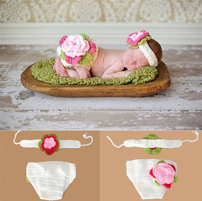 Newborn Baby Crochet Photo Outfit Set