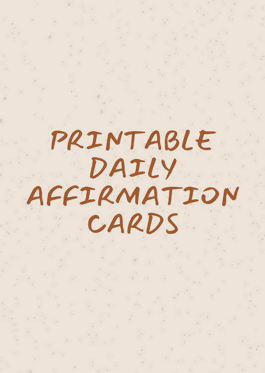 Printable Affirmation Cards