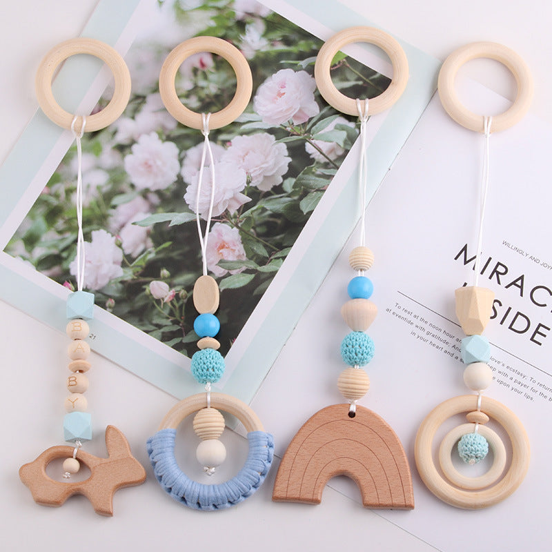 Baby Gymnastic Rack Beech Wood Teething Ring