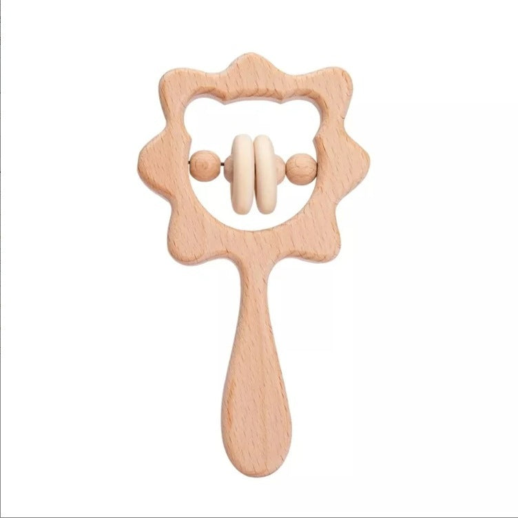 Baby Wooden Hand-held Rattle