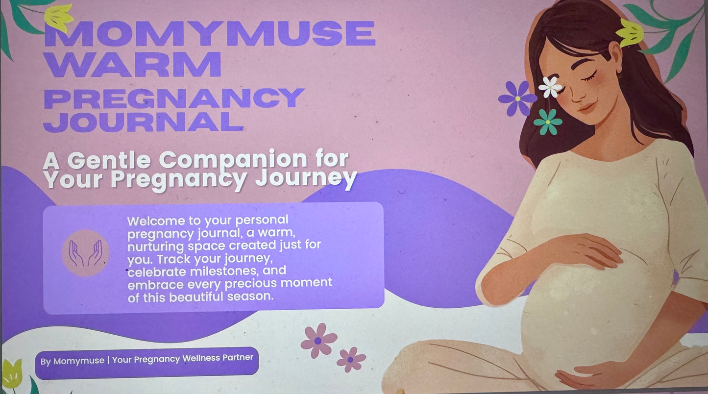 Momymuse Printable Warm Pregnancy Gentle Journey Journal Pink
