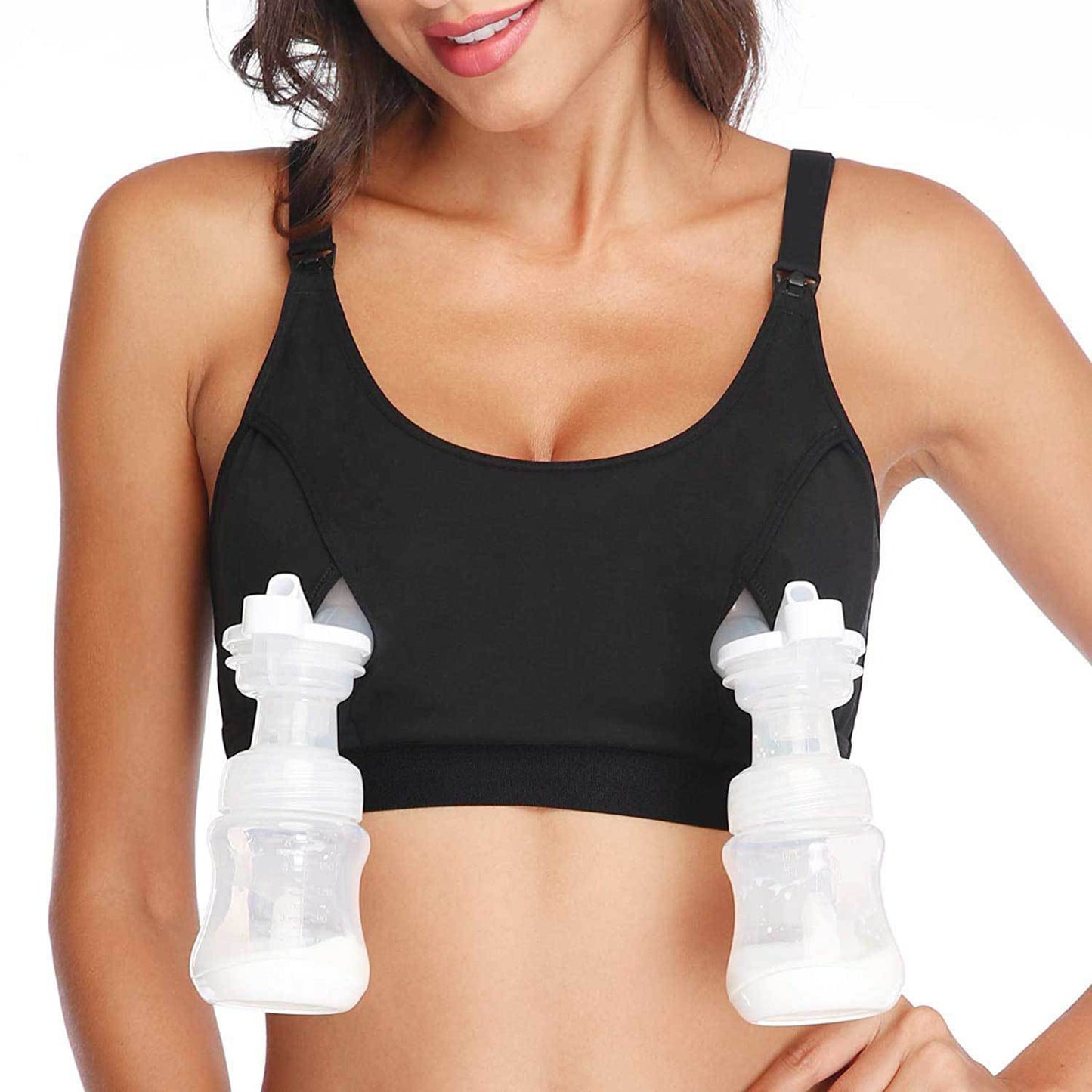 Hands-free Rimless Adjustable Breast Pumping Bra