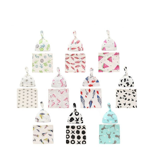 Baby Cotton Blanket & Hat Set