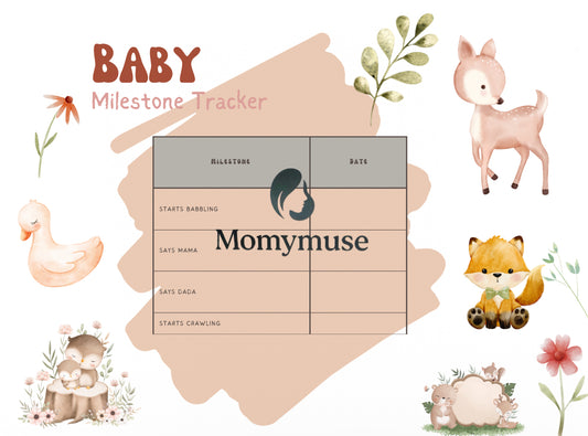 Printable Baby Milestones Tracker