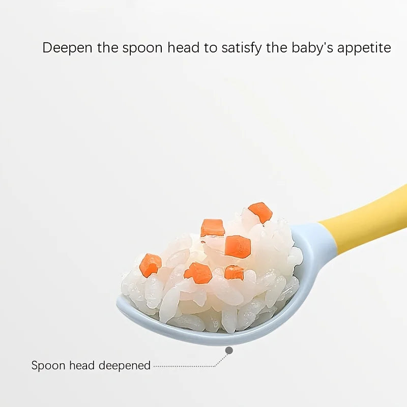 Soft and flexible baby feeding spoon se