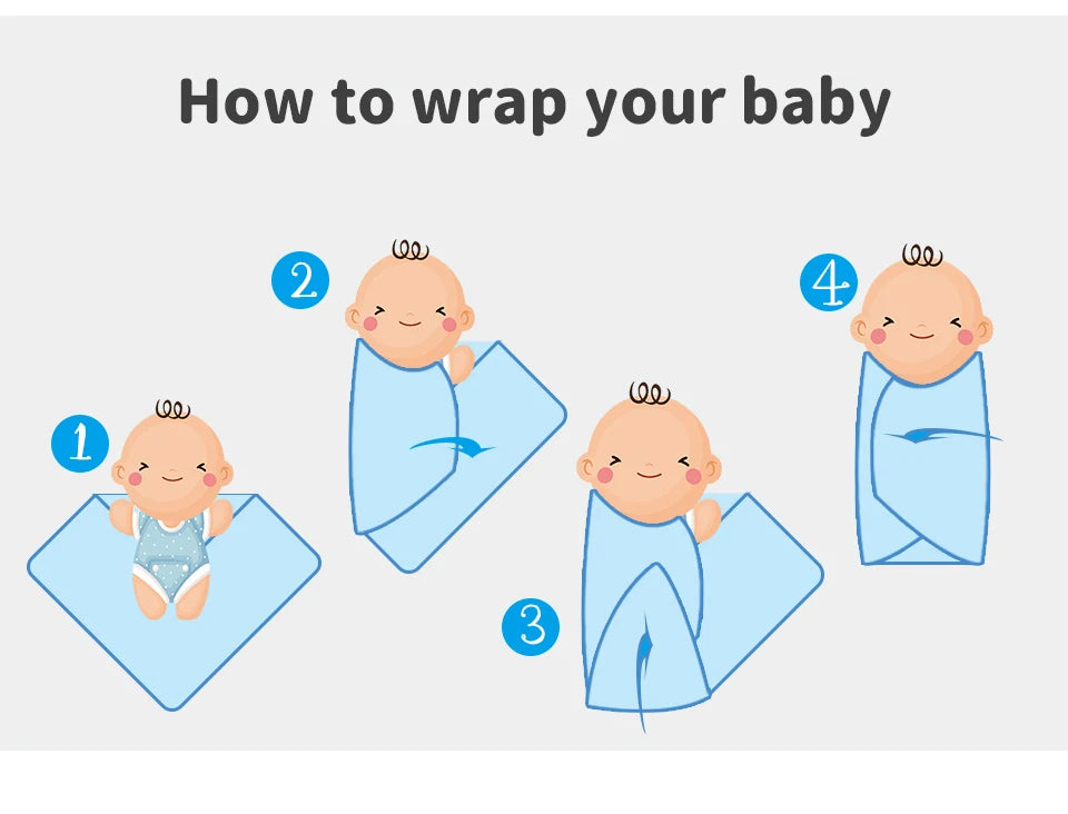 Biki Cotton Knitted Swaddle Wrap Blanket
