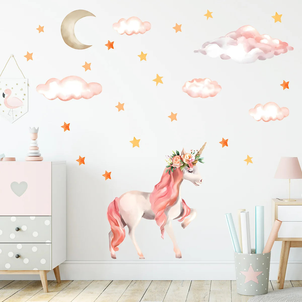 Cartoon Cloud Kids Room Wall Sticker