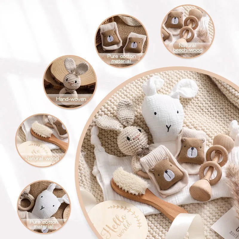 Newborn Double Sided Cotton Blanket Set
