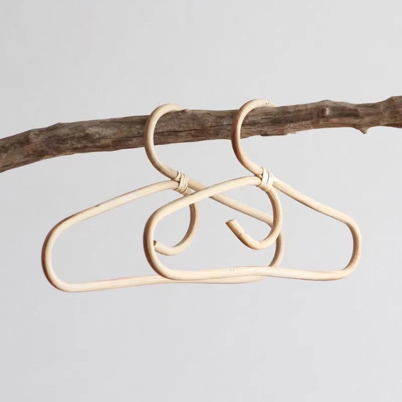 Handmade Rattan Hanger  for Kids Garments