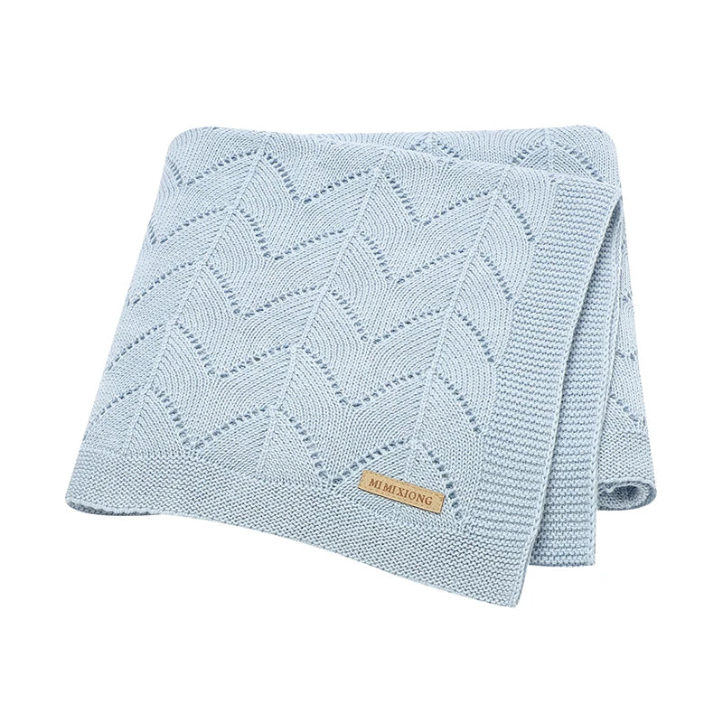 Biki Cotton Knitted Swaddle Wrap Blanket