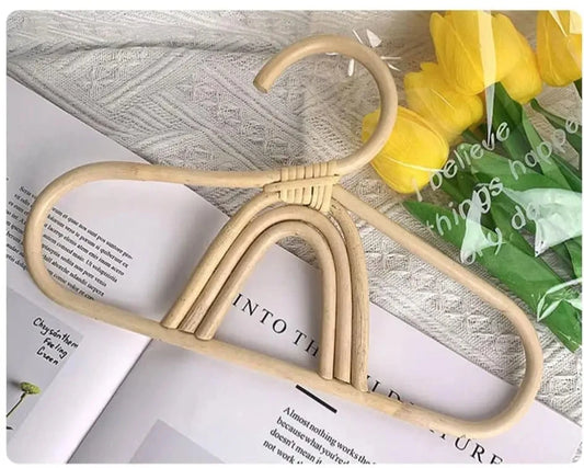 Handmade Rattan Hanger  for Kids Garments