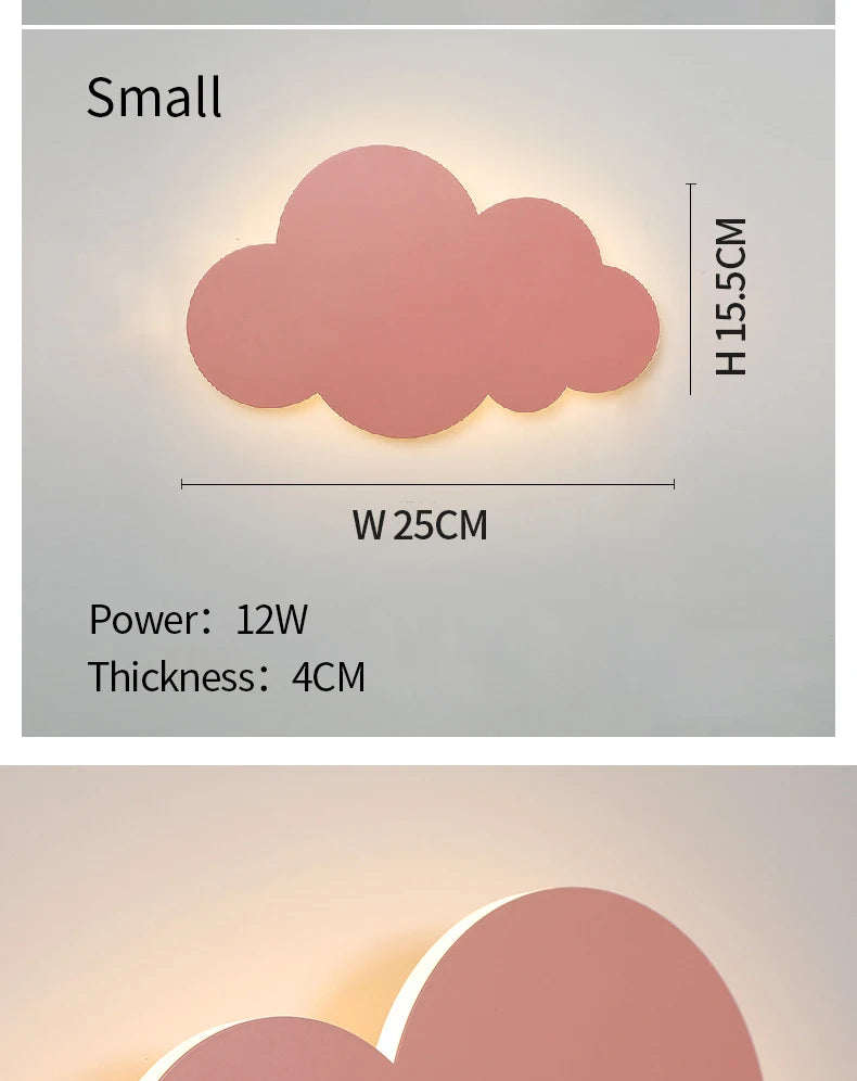 Baby Room Cloud Wall Lamp