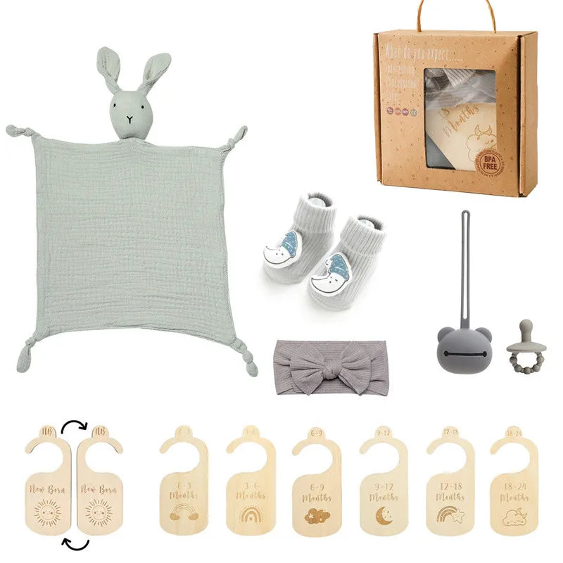Newborn Double Sided Cotton Blanket Set