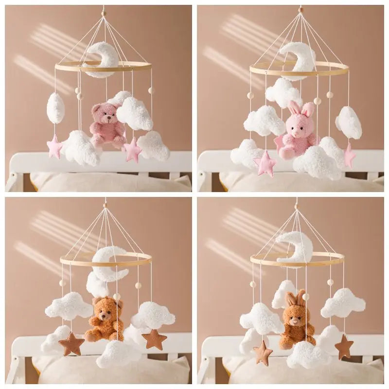 Baby Bell Dream Wooden Crib Mobile