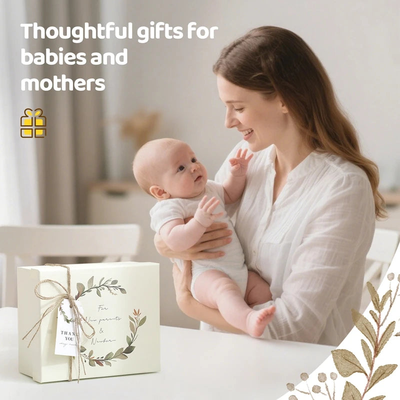 Wooden Rabbit Baby Gift Set