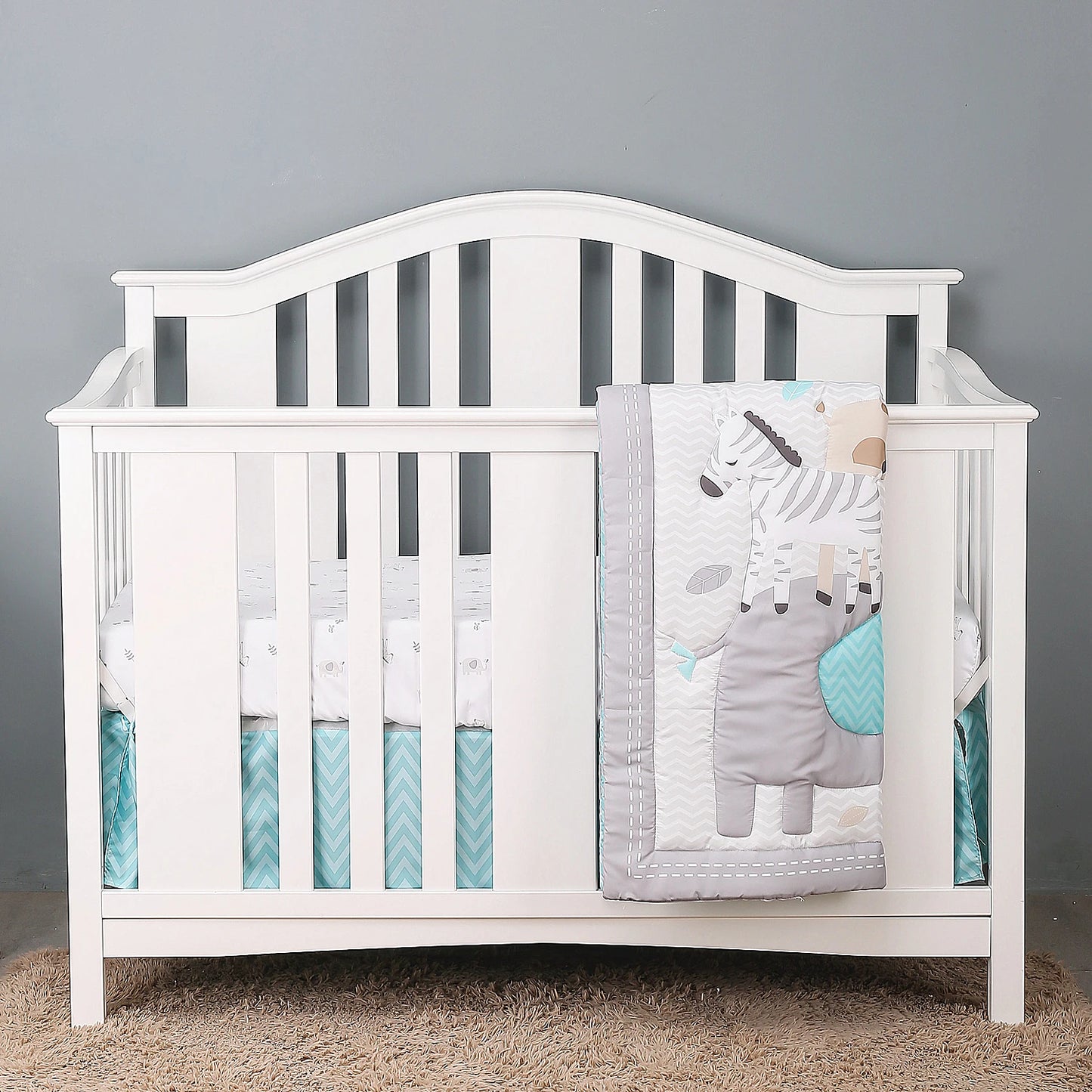 3Pcs Luxury Super Soft Crib Bedding Set