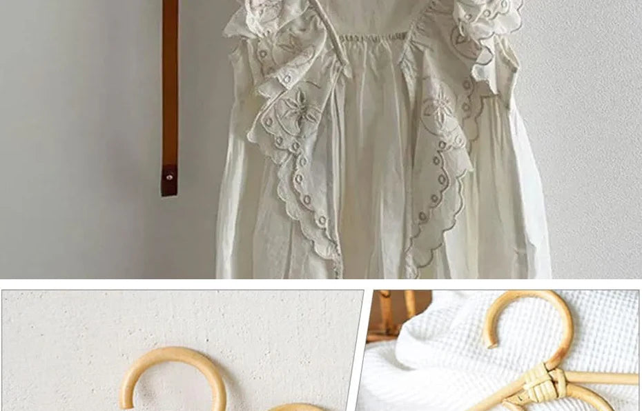Handmade Rattan Hanger  for Kids Garments