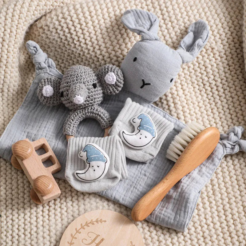Newborn Double Sided Cotton Blanket Set