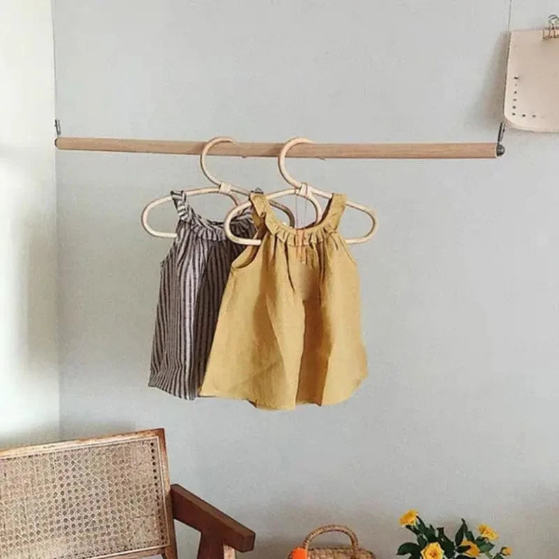 Handmade Rattan Hanger  for Kids Garments