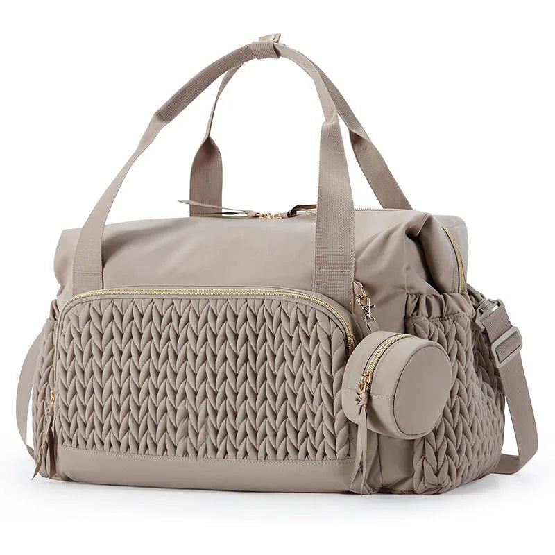 Large Capacity Woven Diaper Bag