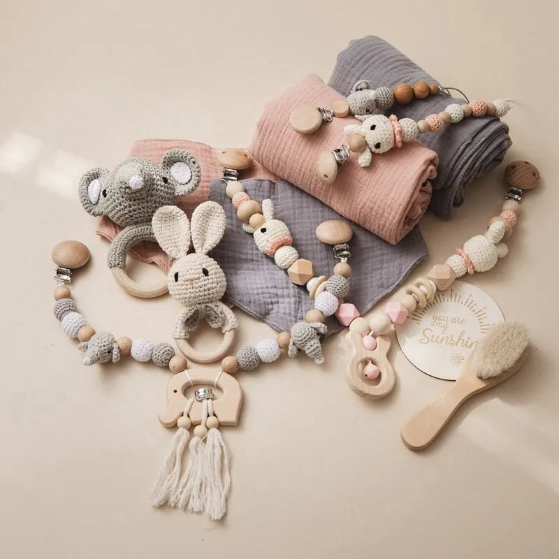 Newborn Double Sided Cotton Blanket Set