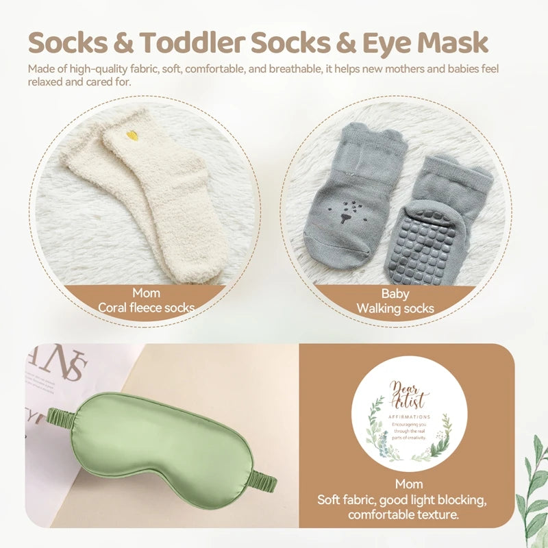 Wooden Rabbit Baby Gift Set
