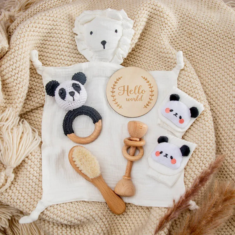 Newborn Double Sided Cotton Blanket Set