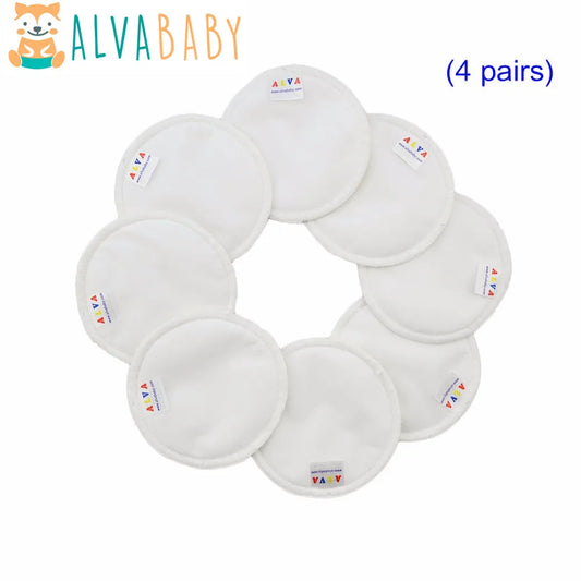 (8pcs/lot) Alvababy Reusable Nursing Pad Reusable Bamboo Breast Pad For Mum Washable Feeding Pad Breast Pads