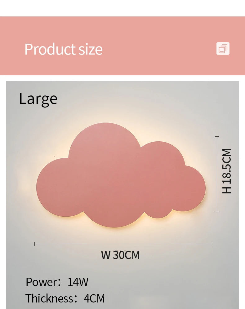 Baby Room Cloud Wall Lamp