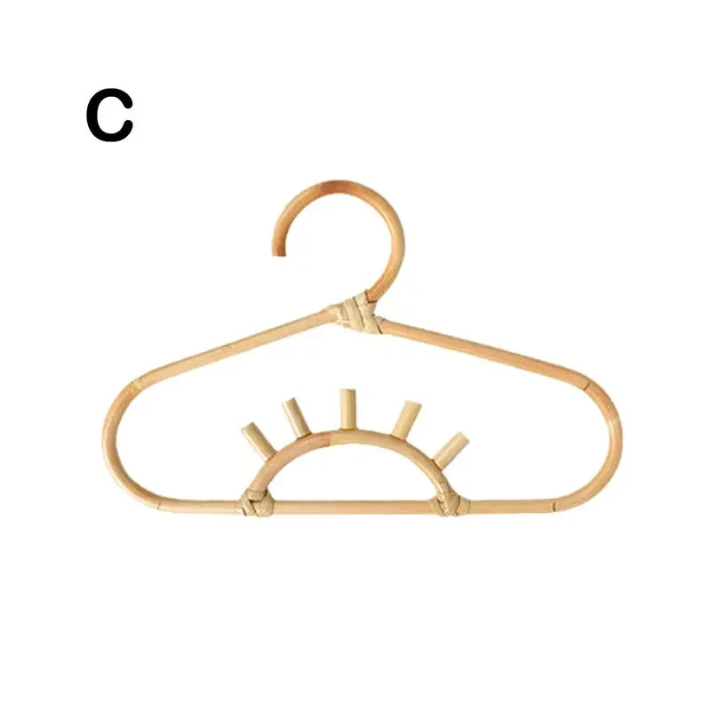 Handmade Rattan Hanger  for Kids Garments