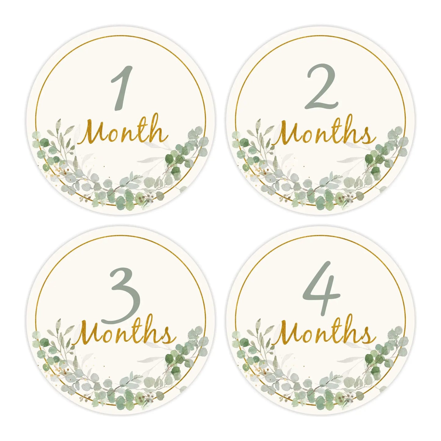 12PCS Baby Photography Cards 1-12 Month