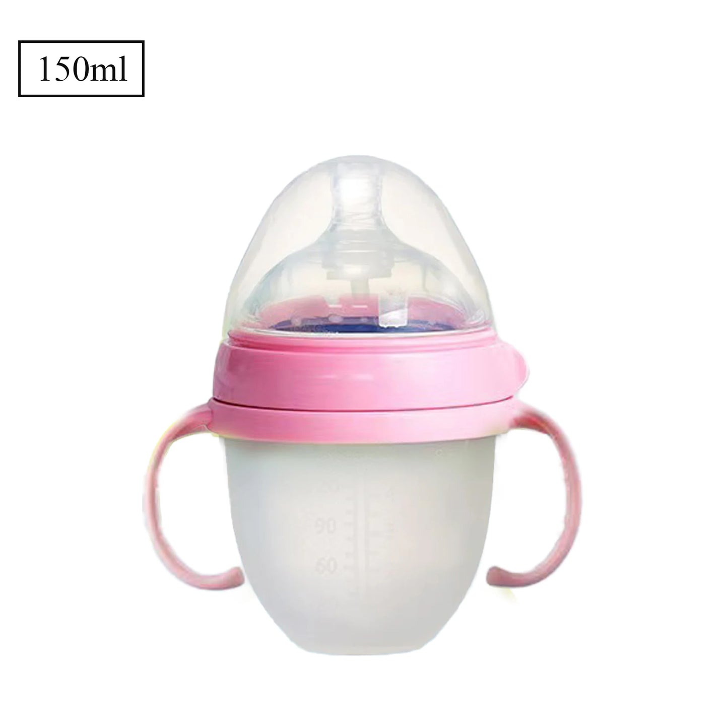 Baby Bottle with Silicone Handle